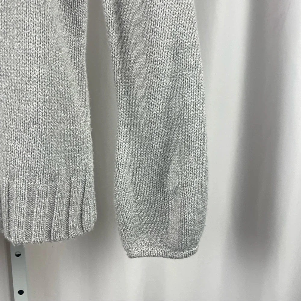 a.n.a Medium Cowl Neck Sweater with Diamond Pattern Bubble Sleeve Pullover